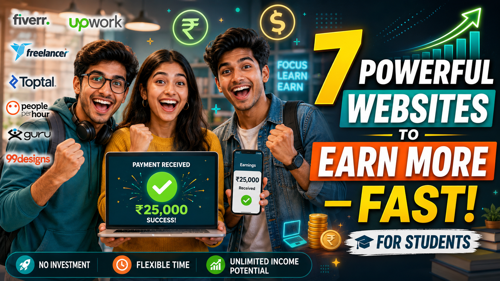 7 Powerful Freelancing Websites to Earn Money Fast 7 Powerful Freelancing Websites to Earn Money Fast