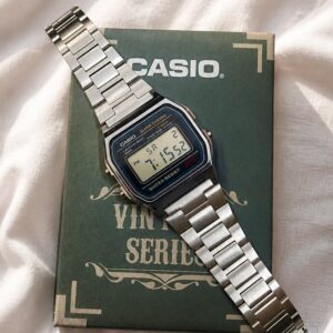 Casio Vintage Digital Stainless Steel Watch